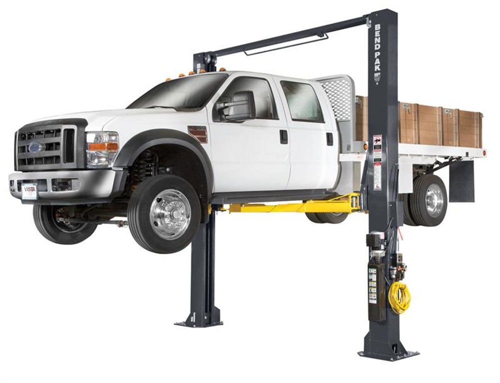 BendPak XPR-14CL-192 , 14,000 lb. capacity, ali certified clearfloor, triple-telescope arms-all four, Asymmetrical Lift